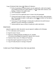 Section 5310 Service Application Checklist - Michigan, Page 5