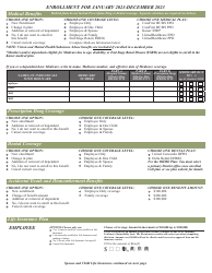 Contractual/Variable Hour Employees Health Benefits Enrollment and Change Form - Maryland, Page 3
