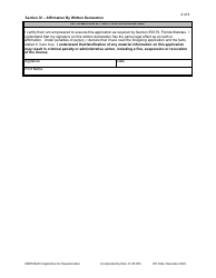 Form DBPR BAR3 Application for Reexamination - Florida, Page 4