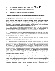 Pro Se Prisoner Civil Rights Amended Complaint - Connecticut, Page 6