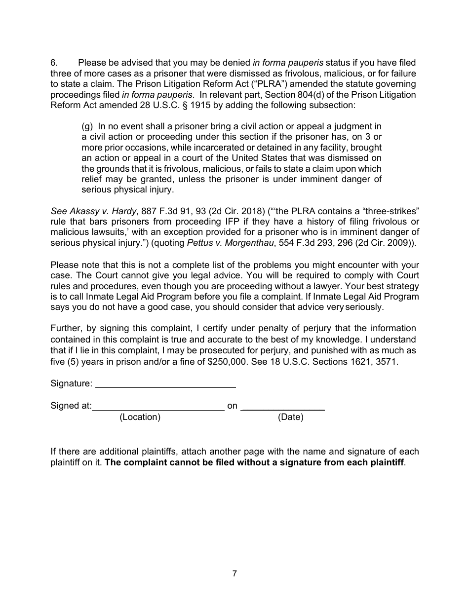 Connecticut Pro Se Prisoner Civil Rights Complaint Download Fillable Pdf 2022 — 2024 6232