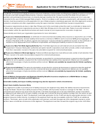 Form FPO-30 Application for Use of Ogs Managed State Property - New York, Page 4