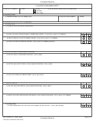 DD Form 2711 Initial Custody Classification, Page 2