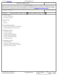 Document preview: DD Form 2715-2 Prisoner Summary Data