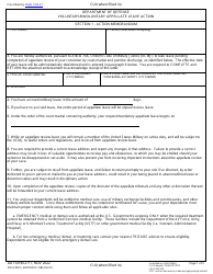 DD Form 2717 Department of Defense Voluntary/Involuntary Appellate Leave Action