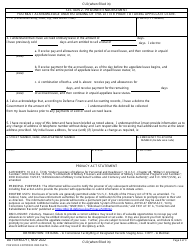 DD Form 2717 Department of Defense Voluntary/Involuntary Appellate Leave Action, Page 3