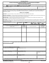 Document preview: DD Form 2791 Notice of Release/Acknowledgement of Convicted Sex Offender Registration Requirements