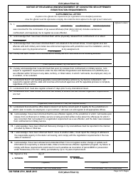 DD Form 2791 Notice of Release/Acknowledgement of Convicted Sex Offender Registration Requirements, Page 2