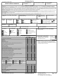 DD Form 2808 Report of Medical Examination
