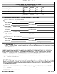 DD Form 2876-2 TRICARE Prime Enrollment, Disenrollment and Primary Care Manager (PCM) Change Form (West), Page 4