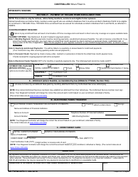 DD Form 2876-1 TRICARE Prime Enrollment, Disenrollment and Primary Care Manager (PCM) Change Form (East), Page 5