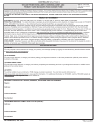 DD Form 2876 TRICARE Prime Enrollment, Disenrollment, and Primary Care Manager (PCM) Change Form