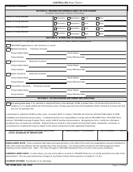DD Form 2876 TRICARE Prime Enrollment, Disenrollment, and Primary Care Manager (PCM) Change Form, Page 4