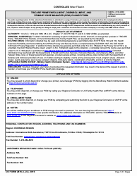 DD Form 2876-3 TRICARE Prime Enrollment, Disenrollment and Primary Care Manager (PCM) Change Form (Overseas)
