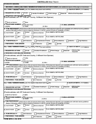 DD Form 2876-3 TRICARE Prime Enrollment, Disenrollment and Primary Care Manager (PCM) Change Form (Overseas), Page 3