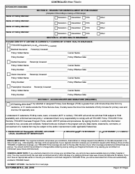 DD Form 2876-3 TRICARE Prime Enrollment, Disenrollment and Primary Care Manager (PCM) Change Form (Overseas), Page 4