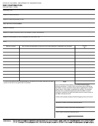 Document preview: Form OCR-0007 Dbe Confirmation - California