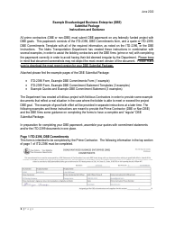 Document preview: Instructions for Form ITD2396 Dbe Commitments - Idaho
