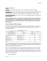 Instructions for Form ITD2396 Dbe Commitments - Idaho, Page 2