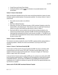 Instructions for Form ITD2396 Dbe Commitments - Idaho, Page 3