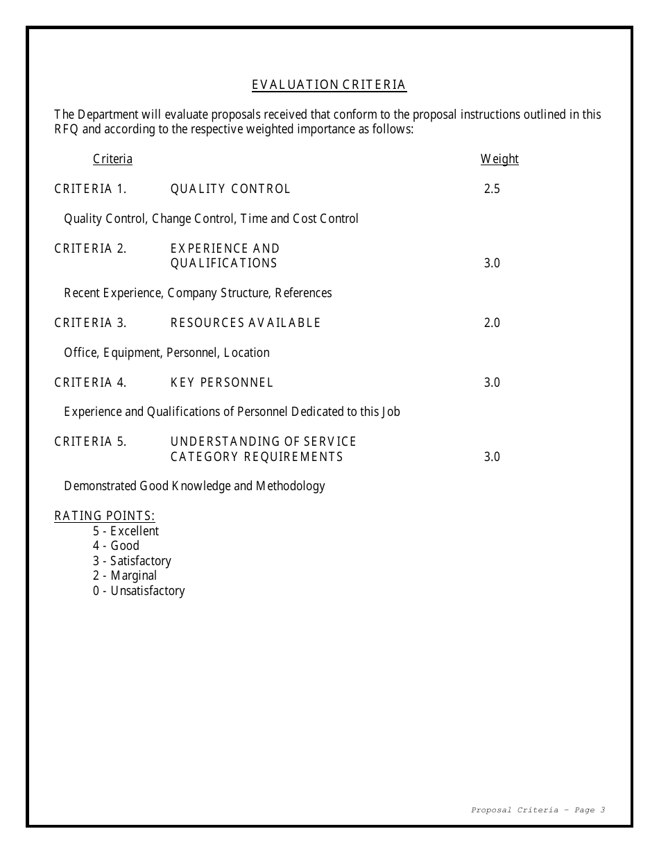 Request for Qualifications for Term Agreement for Consultant Services - Idaho, Page 10