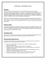 Request for Qualifications for Term Agreement for Consultant Services - Idaho, Page 3