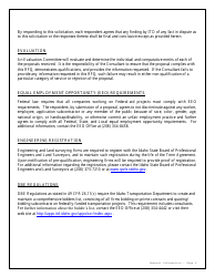 Request for Qualifications for Term Agreement for Consultant Services - Idaho, Page 4