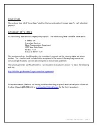 Request for Qualifications for Term Agreement for Consultant Services - Idaho, Page 7