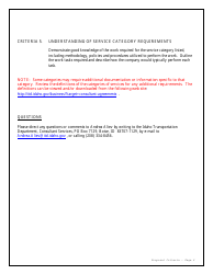 Request for Qualifications for Term Agreement for Consultant Services - Idaho, Page 9