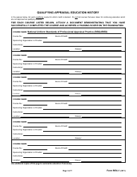 Form REA-1 Application for Real Estate Appraiser Credential - Oklahoma, Page 3
