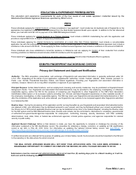 Form REA-1 Application for Real Estate Appraiser Credential - Oklahoma, Page 6