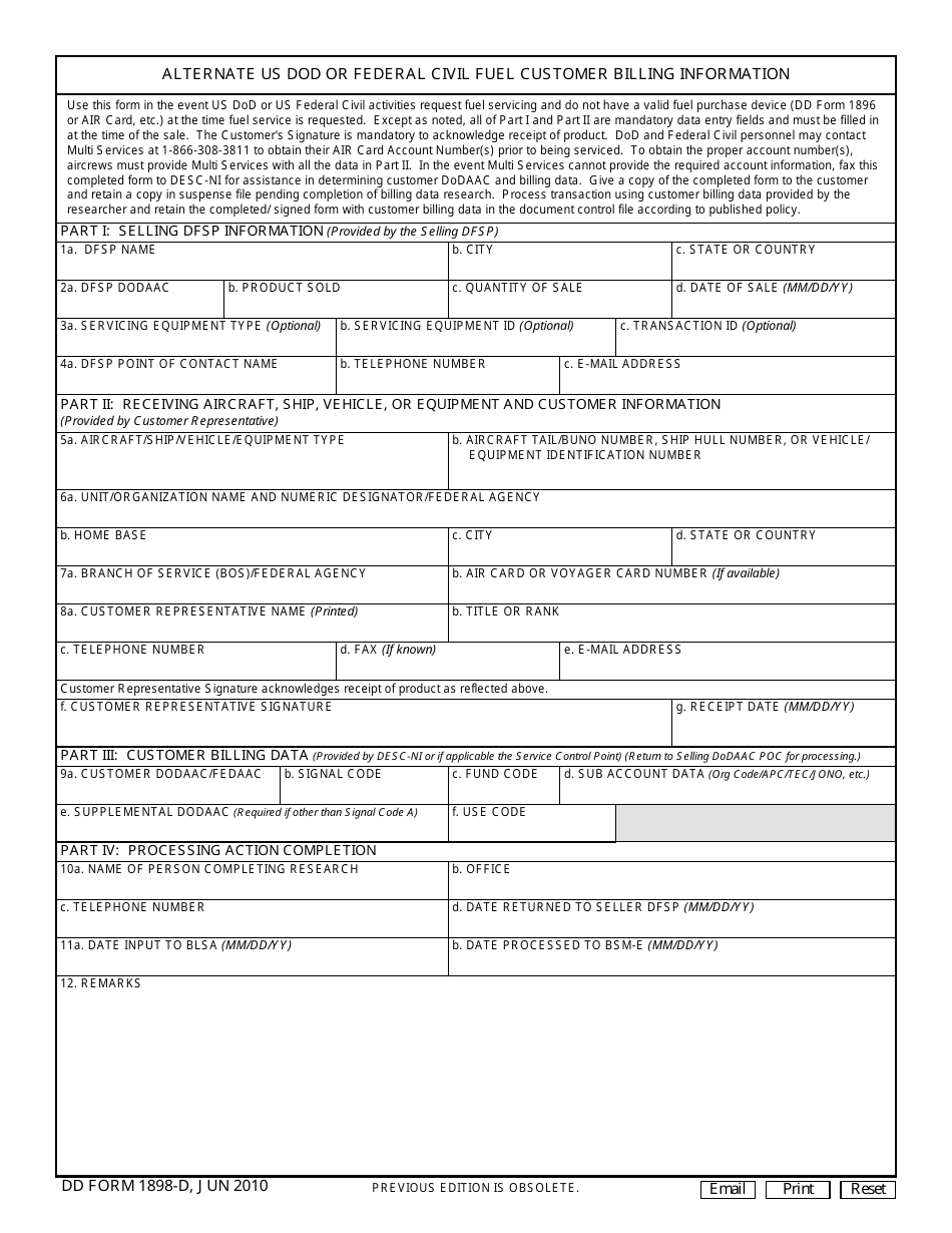 DD Form 1898-D - Fill Out, Sign Online and Download Fillable PDF ...