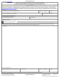 Document preview: DD Form 503 Health Assessment Certificate for Segregation