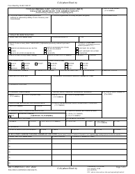 Document preview: DD Form 553-1 Parole/Mandatory Supervised Release (Msr) Violator Wanted by the Armed Forces