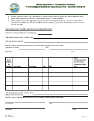 DEP Form 55-230 Federal Funding Accountability and Transparency Act Form - Subaward to a Recipient - Florida, Page 4