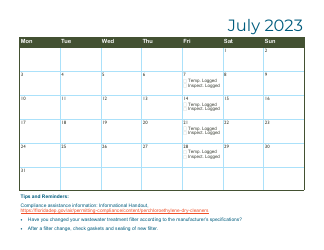 Compliance Calendar for Florida Perchloroethylene Dry Cleaners - Florida, Page 18
