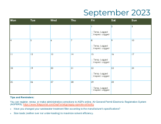 Compliance Calendar for Florida Perchloroethylene Dry Cleaners - Florida, Page 22