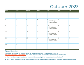 Compliance Calendar for Florida Perchloroethylene Dry Cleaners - Florida, Page 24