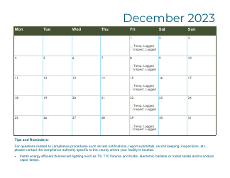 Compliance Calendar for Florida Perchloroethylene Dry Cleaners - Florida, Page 28