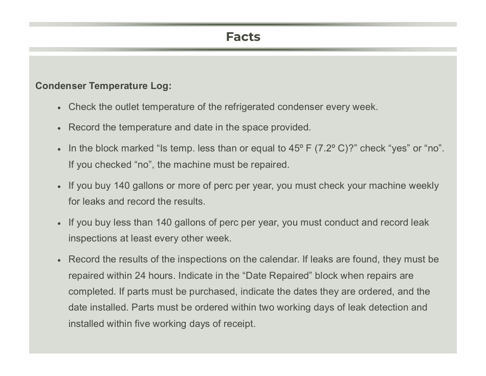 Compliance Calendar for Florida Perchloroethylene Dry Cleaners - Florida, Page 4