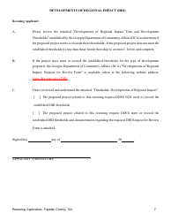 Rezoning Application - Fayette County, Georgia (United States), Page 7