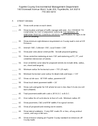 Subdivision Construction Drawing Checklist - Fayette County, Georgia (United States), Page 3