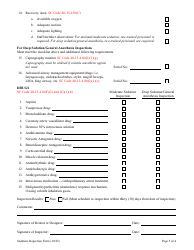 Sedation Permit Facility Checklist - South Carolina, Page 3