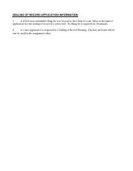 Application for Sealing of Record Involving Non-conviction - Clermont County, Ohio, Page 2