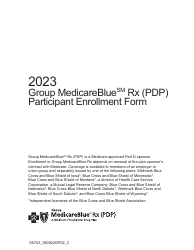 Group Medicareblue Rx Participant Enrollment Form - Iowa