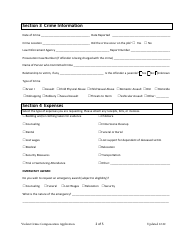 Application for Crime Victim Compensation - Alaska, Page 3