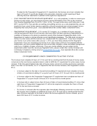 Form 11L-19W License Status Conversion Form - California, Page 2