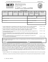 Form 11L-19W License Status Conversion Form - California, Page 3