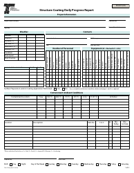 Form 734-1789-IP Structure Coating Daily Progress Report (Ipad Compatible) - Oregon