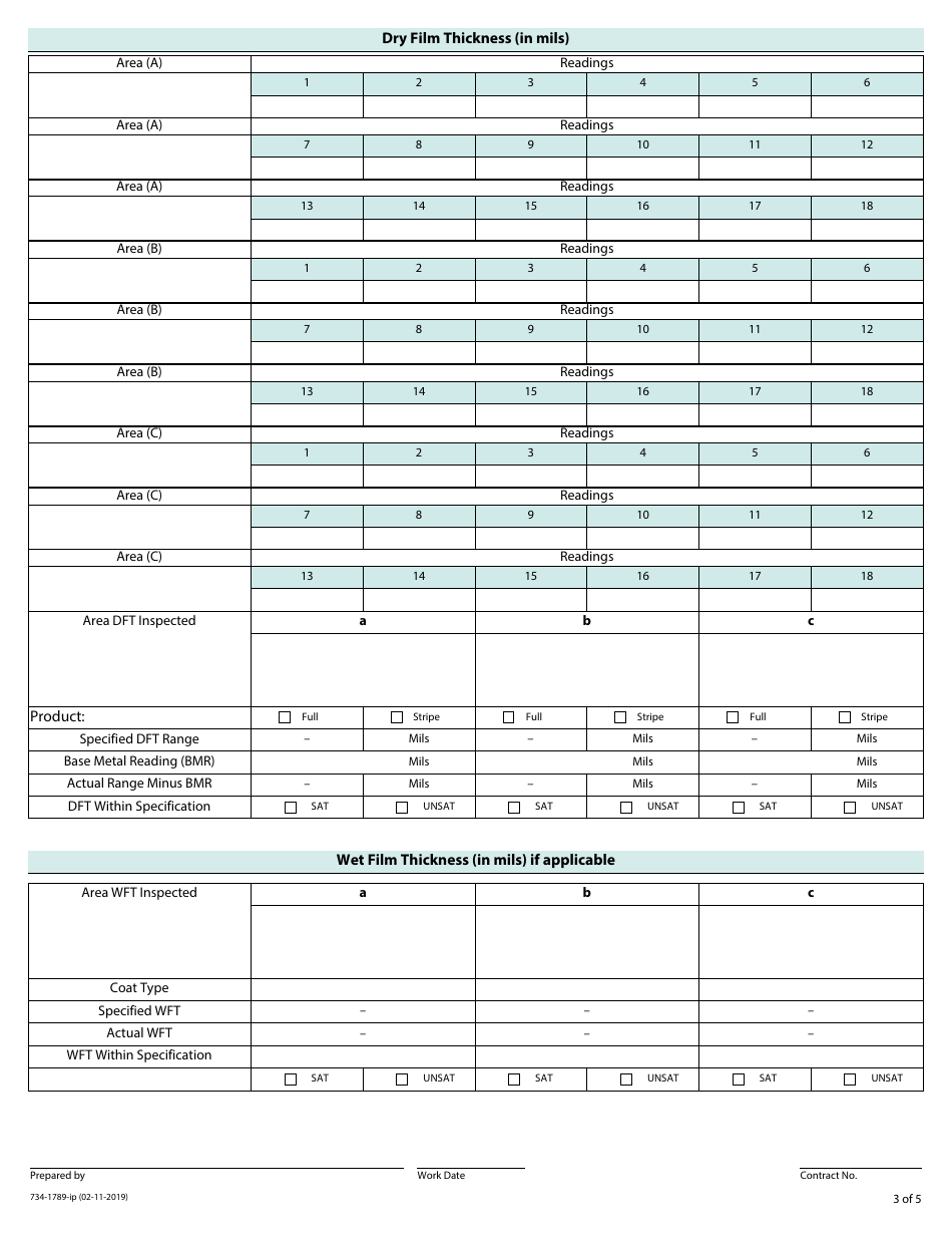 Form 734-1789-IP Structure Coating Daily Progress Report (Ipad Compatible) - Oregon, Page 3